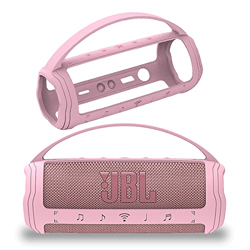 JCHPINE Silicone Cover Case for JBL Flip 6 Portable Bluetooth Speaker - color: Pink Cover