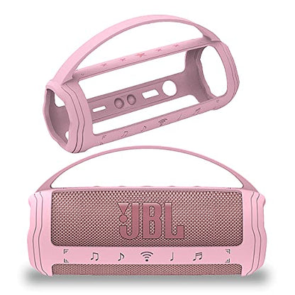 JCHPINE Silicone Cover Case for JBL Flip 6 Portable Bluetooth Speaker - color: Pink Cover