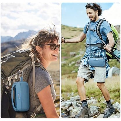 Aenllosi Soft Silicone Case for Bose New SoundLink Flex 2nd Gen Speaker | Blue Dusk, Silicone cover construction, includes adjustable strap and carabiner, Dust-resistant design, Case only - color: Blue Dusk, style: Silicone Cover for Bose SoundLink Flex 2