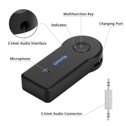 2-in-1 Wireless Bluetooth 5.0 Receiver & Transmitter with 3.5mm Jack