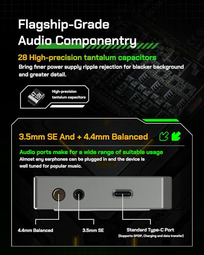 HiBy R4 Android MP3 MP4 Player with Spotify, 4 DAC & Class A Amp, MQA 16X HiFi Lossless Music Player with Bluetooth and WiFi, 3.5mm & 4.4mm Headphone Jack - color: Orange