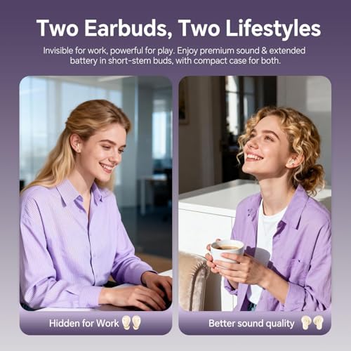 Xmenha Mini Invisible Small Earbuds Set Sleep Ear Buds Wireless Bluetooth for Small Ears Canals Side Sleepers Tiny Micro Low Profile Smallest Hidden Discreet Earbuds 2 Pack Headphones for Work - color: Black