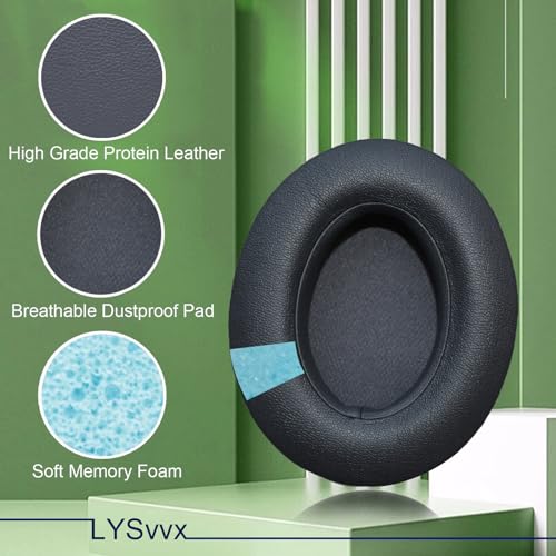 Studio 3 Ear Pads - Replacement Earpads for Beats Studio 2 3.0 Headphones (Titanium Grey) - color: Titanium Grey
