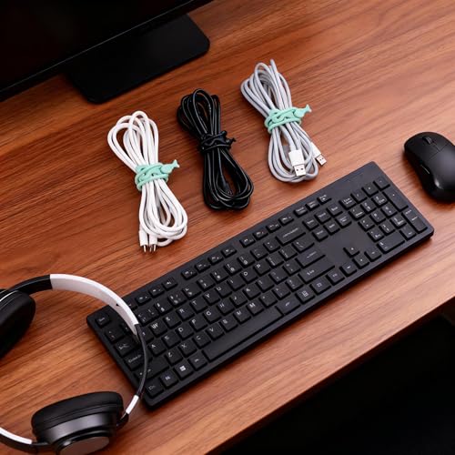 Silicone Cable Ties, Cable Cord Organizer Straps for Charging Wire
