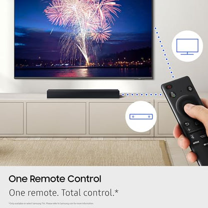 Samsung B-Series Soundbar HW B400F 2.0 ch Soundbar with Built in Subwoofer (2025 Model) One Remote Control, Surround Sound Expansion, Voice Enhance Mode - style: HW-B400F