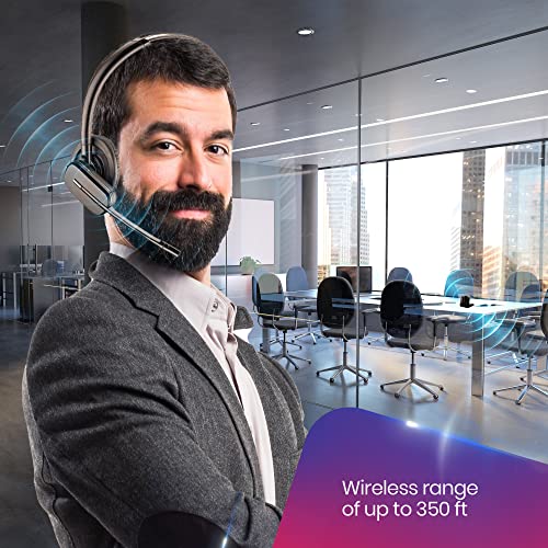 Poly Plantronics CS540 Wireless Office Headset - for SoundPoint VoIP Phones: IP320, IP321, IP330 and IP331 - Electronic Remote Answerer/Disconnect (EHS) and Adapter Included