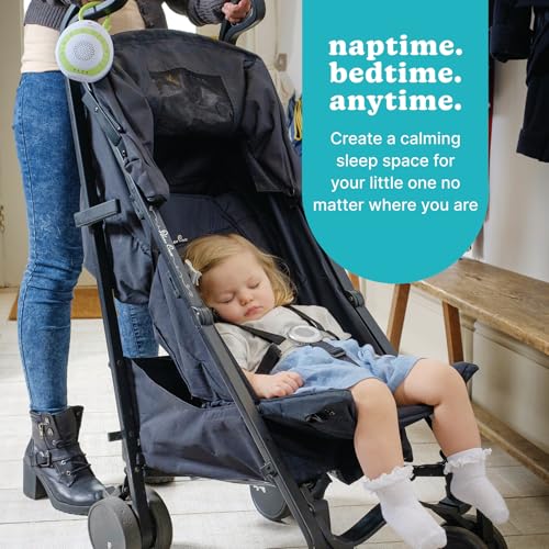 MyBaby Sound Machine, White Noise for Baby, Travel, Nursery and On The Go | 4 Soothing Sounds, Integrated Clip, Small and Lightweight, Great for Registry Gift
