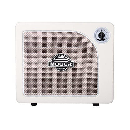 MOOER Guitar Amplifier Combo 15W, Practice Amp with 9 Digital Amp Models, 6.5" Speaker, Bluetooth, Headphone Output, for Electric/Acoustic Guitar and Bass-Hornet White - color: white