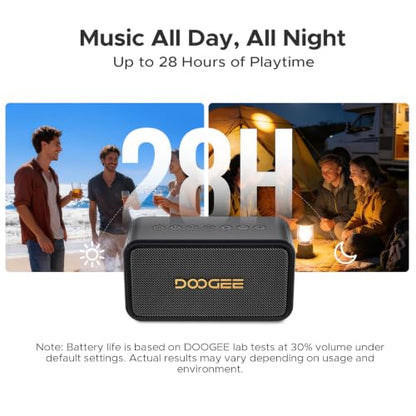 Field Rush Portable Speakers, 130W Peak Wireless Speaker with 2.1 Stereo Sound, Big Sound and Deep Bass, 28H Playtime Outdoor Speaker, IP67 Waterproof, TWS Pairing EQ Modes for Home/Party/Beach Black - color: Black
