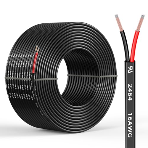 16 Gauge 2 Conductors 16.4FT Electrical Wire 2x1.31mm² - size: 16.4FT, style: 16AWG