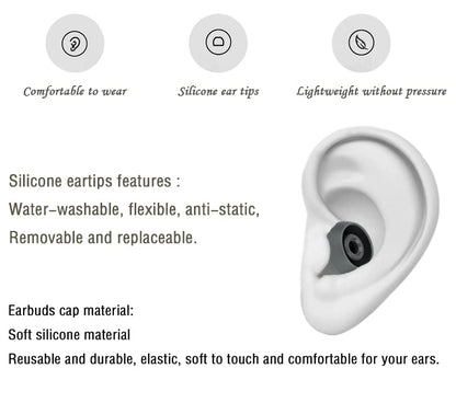 Replacement Eartips Earbuds Eargels Compatible with Powerbeats Pro Beats Wireless Earphone Headphones,4 Pairs (Dark Grey) - color: Dark Grey