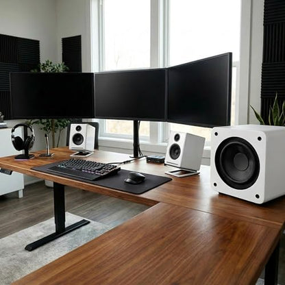 Audioengine A2+ Wireless Computer Speakers – Bluetooth Desktop Speakers | with 24-Bit DAC for PC, Mac, Gaming and Music - White - color: Gloss White, style: Desktop