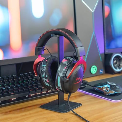 WC Freeze V2 Cloud - Angled Cooling Gel Earpads Compatible with HyperX Cloud Series by Wicked Cushions | Angled Pads for Extreme Comfort, New Freeze V2 Cooling Fabric, Extra Thick | 90's Black - color: 90's Black