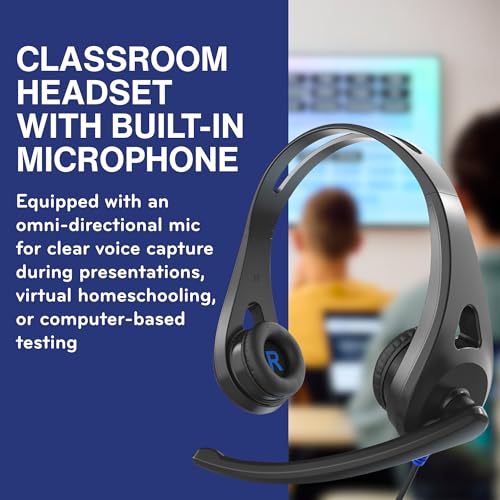 TWT Audio Ergo TW110 Premium On-Ear Headset - Classroom Headset 20 Pack - style: 3.5MM 20 Pack (TW110)
