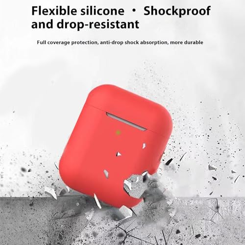 Shockproof Silicone Case Precise Fit Not Slip Design Lightweight Strong Cover Effect Resistant Cases for Earbud - color: White