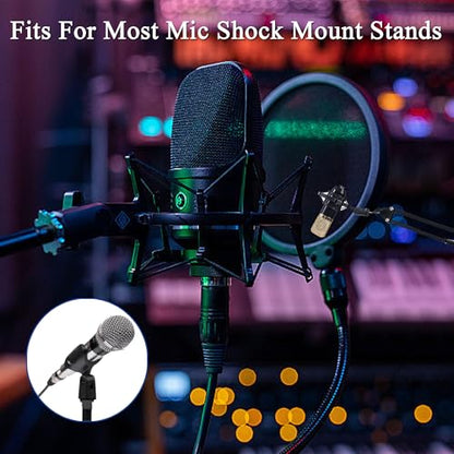 Mic Stand Adapter Kit with Extension Tube,3/8" to 5/8",1/4" to 5/8" Threaded Screw for Camera Tripod Mic Arm 13 Pack
