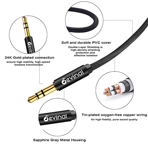 1/4" Female to 3.5mm Cable, 6.35mm Female to 3.5mm (1/8" inch) Stereo Headphone Adapter, Quarter inch to Mini-Jack TRS Male Plug Cord Converter Connector - 10 feet/3M - size: 10 ft, style: 1/4" Female to 3.5mm Male