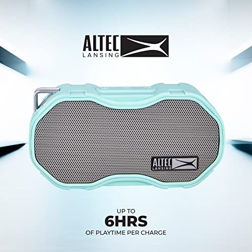 Altec Lansing - Baby Boom Waterproof Bluetooth Speaker, Wireless & Portable for Travel & Outdoor Use, Deep Bass & Loud Sound, 1 Pack (Mint) - color: Mint