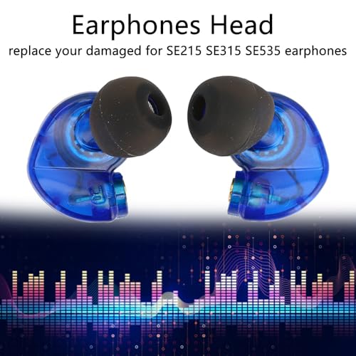 2 Pcs MMCX Interface Replacement Earbud Heads Detachable HiFi Earphone Head with Comfortable Fit for SE215 SE315 SE535(Blue) - color: Blue