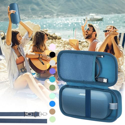 Lebakort Hard Case Compatible with Bose SoundLink Flex 2nd Gen/Bose SoundLink Flex Portable Speaker, Blue Dusk Case - color: Blue Dusk Case