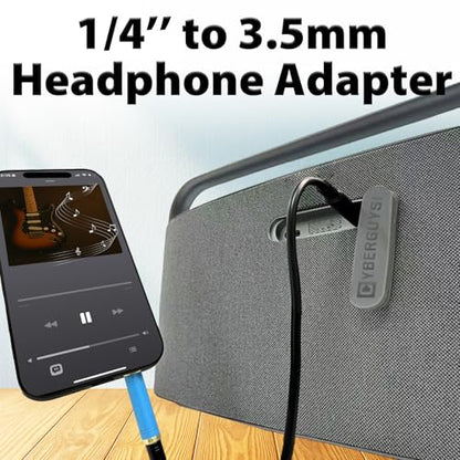 2-Pack 3.5mm to 1/4 Adapter | 1/8 Male to 1/4 Female Headphone Jack Adapter, Microphone Converter for Amp, Guitar, Piano, Mixing Console, Stereo, Laptop - style: 2 pair 3.5mm