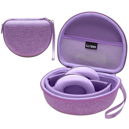 Case for Beats Studio Pro/Solo 4/Studio3/Solo3 Wireless Headphone Purple | Hard Carrying Travel Case for Beats Studio Pro/Solo 4/Studio3/Solo3 Wireless Headphone - color: Light Purple