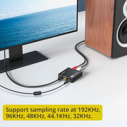 PROZOR 디지털 투 아날로그 오디오 컨버터 - size: Aluminum Alloy Shell, style: 2.0CH PCM