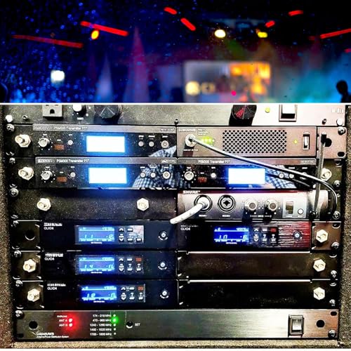 Rackmount Bracket for Shure QLXD4 Dual Receivers Wireless System | 2mm Cold-rolled Steel Mount Kit Fits Standard 19" Rack and Flight Case Distribution for Double (2) QLXD Installing