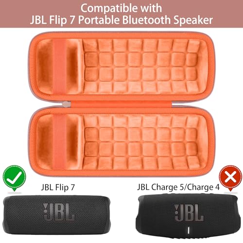 Hard Case for JBL Flip 7 Portable Wireless Bluetooth Speaker - color: Golden Oranger Case