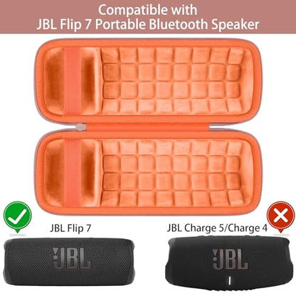 Hard Case for JBL Flip 7 Portable Wireless Bluetooth Speaker - color: Golden Oranger Case