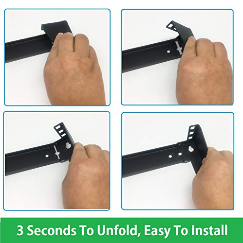 1U 19" Vertical Wall Mount Rack- Heavy Duty | Wall Mount Patch Panel Bracket for 19 inches Data and Network Equipment,Supports up to 125 lbs /56 kgs (1U150)