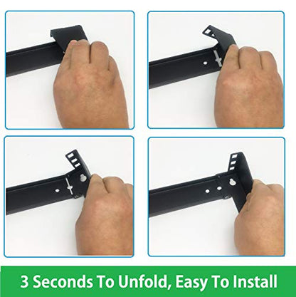 1U 19" Vertical Wall Mount Rack- Heavy Duty | Wall Mount Patch Panel Bracket for 19 inches Data and Network Equipment,Supports up to 125 lbs /56 kgs (1U150)