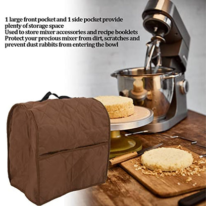 Kitchen Mixer Dust Carry Bag, Anti Dirt Anti Scratches Mixer Dust Cover Kitchen Food Stand Mixer Dust Organizer Cover (Coffee) - color: Coffee