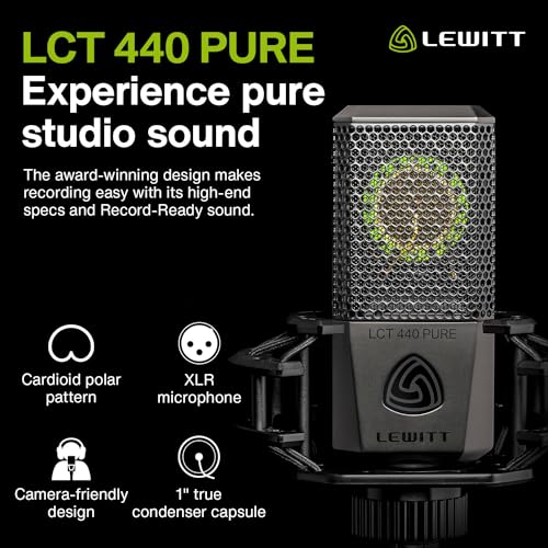 Lewitt LELCT440P LCT 440 Pure Condenser Microphone - Black