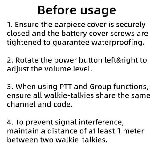 T3G Heavy Duty Walkie Talkies, IP67 Waterproof Two Way Radio with Earpiece, Triple Proof, Three Charging Options, USB, NOAA, Emergency GMRS 2 Way radios(6 Pack), Black/Grey