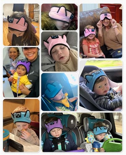 KIDSBAND Kids Headphones for Plane, Wireless Headband Adjustable, Does Not Press The Ears, Convenient for Long-Time Use, Headphones for Boys,Girls,Sleeping,School,Air Travel,Smartphones,Tablet - color: Green