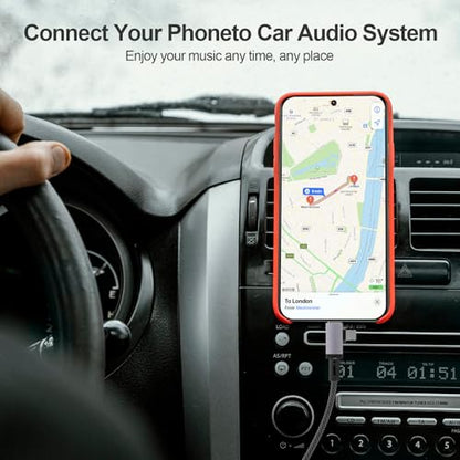 2 in 1 Lightning and USB C to 3.5mm Audio Auxiliary Jack Cable, Type C to Lightning 3.5mm Headphone Car Stereo Cable, Compatible with iPhone 16/15/14/13/12/11/X, Samsung Galaxy S24 S23 S22 S21 Note 20 - size: 6.6FT