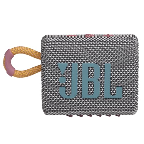 JBL Go 3 Portable Speaker with Bluetooth - Gray (Renewed) - color: Grey