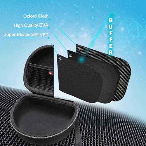 XANAD Hard Case for JBL Junior JR 470NC/460NC/320 Kids Headphones, Black | for iClever BTH12 HS19 BTH20 BTH22 BTH26/Candy Bila/Acer/JBL/MIDOLA/JoySpark/JLab/ADOOPE/Spiderman/EarFun/ Etc Kids Headphone - color: Black