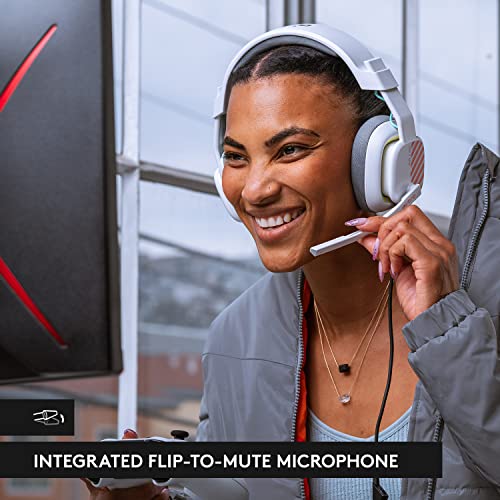 Logitech G Astro A10 Gen 2 Wired Gaming Headset - White/PS Edition | 3.5mm Headphone Jack, 32mm Drivers, Flip-to-Mute Mic, Over-Ear Cup Design - color: White/PS Edition