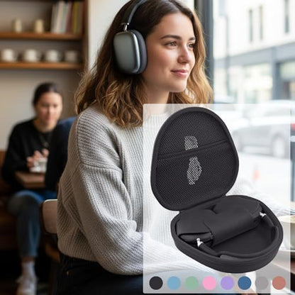 Hard Case for Apple AirPods Max 2/AirPods Max Wireless Headphones - color: Black Case