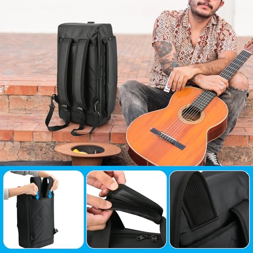 Travel Carrying Backpack for JBL Boombox 4/3/2, Carrier Storage Case with Shoulder Strap &Handle Strap, Portable Carry Bag Holder w Accessory Pocket