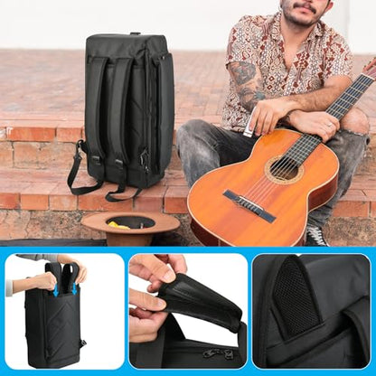 Travel Carrying Backpack for JBL Boombox 4/3/2, Carrier Storage Case with Shoulder Strap &Handle Strap, Portable Carry Bag Holder w Accessory Pocket