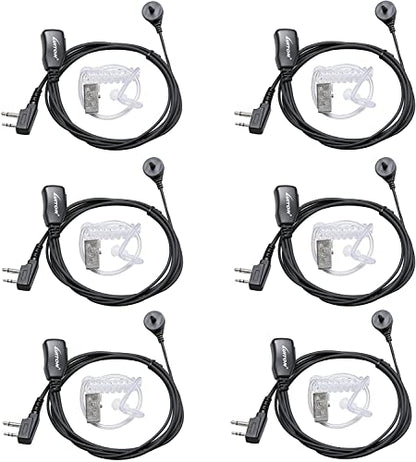 Midland Security Headsets with Mic - Compatible with Midland GXT1000VP4 LXT600VP3 GXT1050VP4 GXT1000XB LXT500VP3 etc (6 Pack) - color: 6 pack