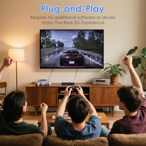 2-in-1 HDMI & AV Switcher,3 HDMI+1 RCA Inputs with 2 HDMIOutput,Support HDCP 2.2, 3D, 4:3/16:9 Aspect Ratio, Compatible with Xbox/Nintendo Switch/PS5/4,Roku/Wii/N64–Play Modern & Retro Games on 2 TV - size: 3 HDMI+1 RCA Inputs & 2 HDMI Output