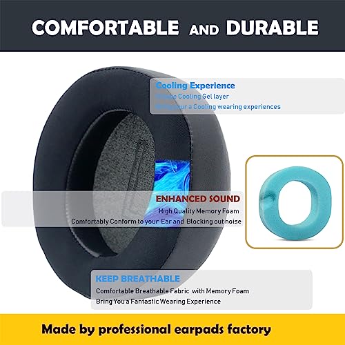 Earpads Replacement Cushion Compatible with 7.1 PC Gaming Headset AW510H,AW310H Cool Gel Ear Pads with Cooling Gel Layer