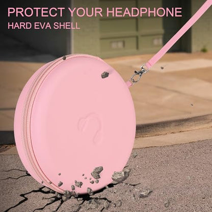 Hard Headphone Case for JBL Tune 510BT / 520BT Over-Ear Headphones, Pink - color: PINK