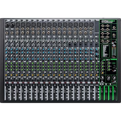 Mackie ProFX22v3 22-Channel Professional Analog Mixer with USB, Onyx Mic Preamps and GigFX Effects Engine | Onyx Mic Preamps and GigFX Effects Engine - style: FX (Non-Bluetooth)