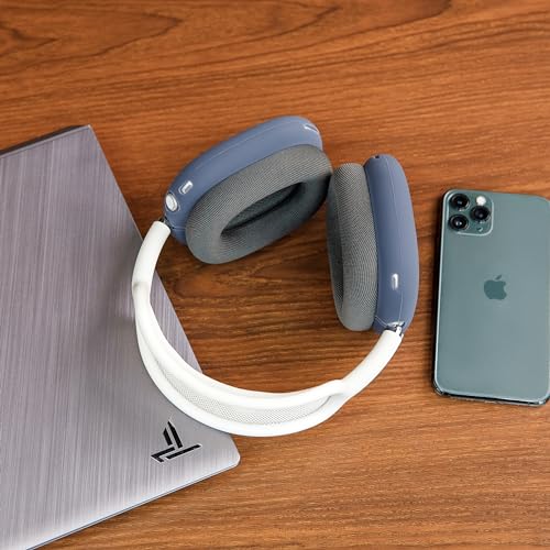 WC ShellZ Max - Protective Shell Covers for AirPods Max 1 & 2 | Made by Wicked Cushions | Made with Premium Silicone | Blue - color: Blue