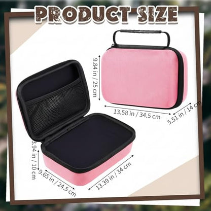 Relaxweex Hard Case with Foam, 13.5 X 9.8 X 5.5 Inch, Pink | EVA Waterproof Shockproof Case, Customizable Foam for Camera Electronics Instruments, Digital Products, with Knife - color: Pink, size: 13.5 x 9.8 x 5.5 inch